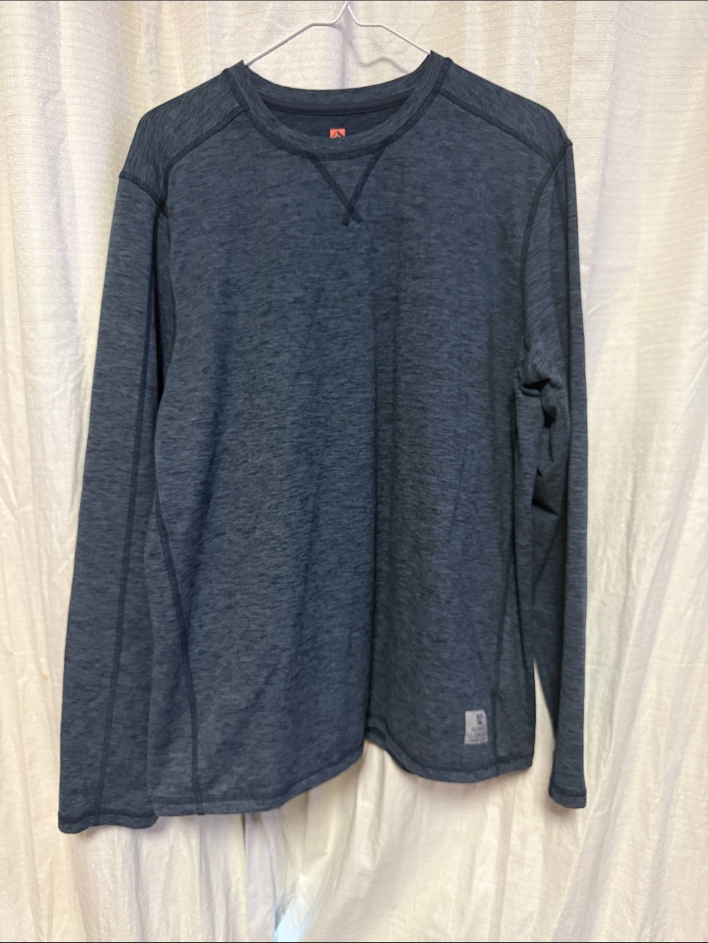 Men's Long Sleeve Crewneck Performance Shirt - Dark Blue